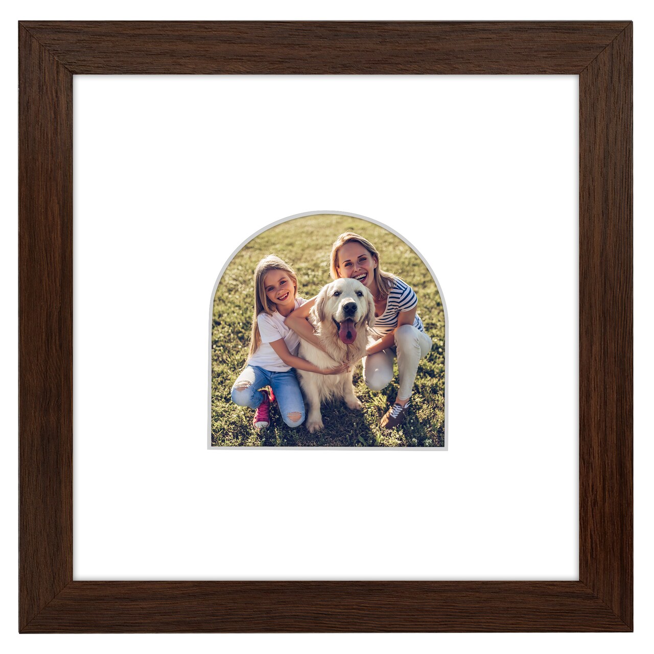Americanflat Picture Frame with Arch-Shaped Mat - Ideal for Any Room, Living Rooms, Dorm Room